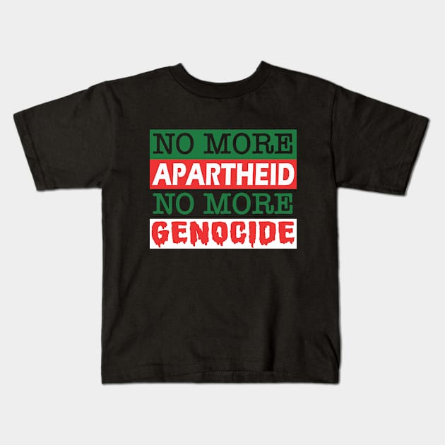 Save Gaza Save Palestine Kids T-Shirt by IKAT